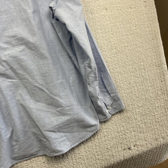 H&M Men's Regular Fit Oxford Button Down Shirt Light Baby Blue Sz XXL Preppy - Picture 13 of 14
